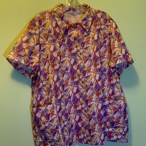 Abstract Patterned Men's Shirt